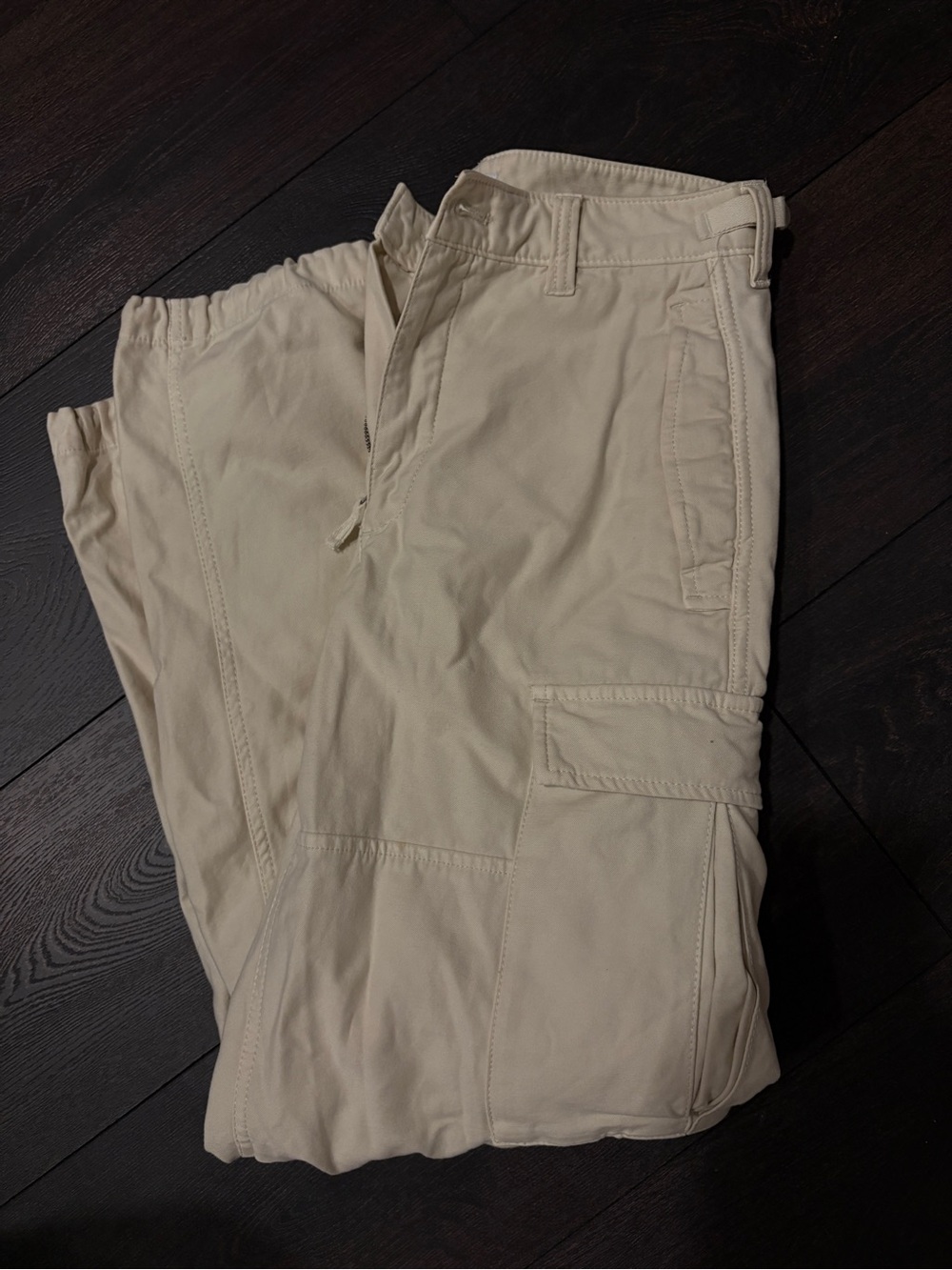 TNA Women's Straight Leg Cargo Pants - Cream